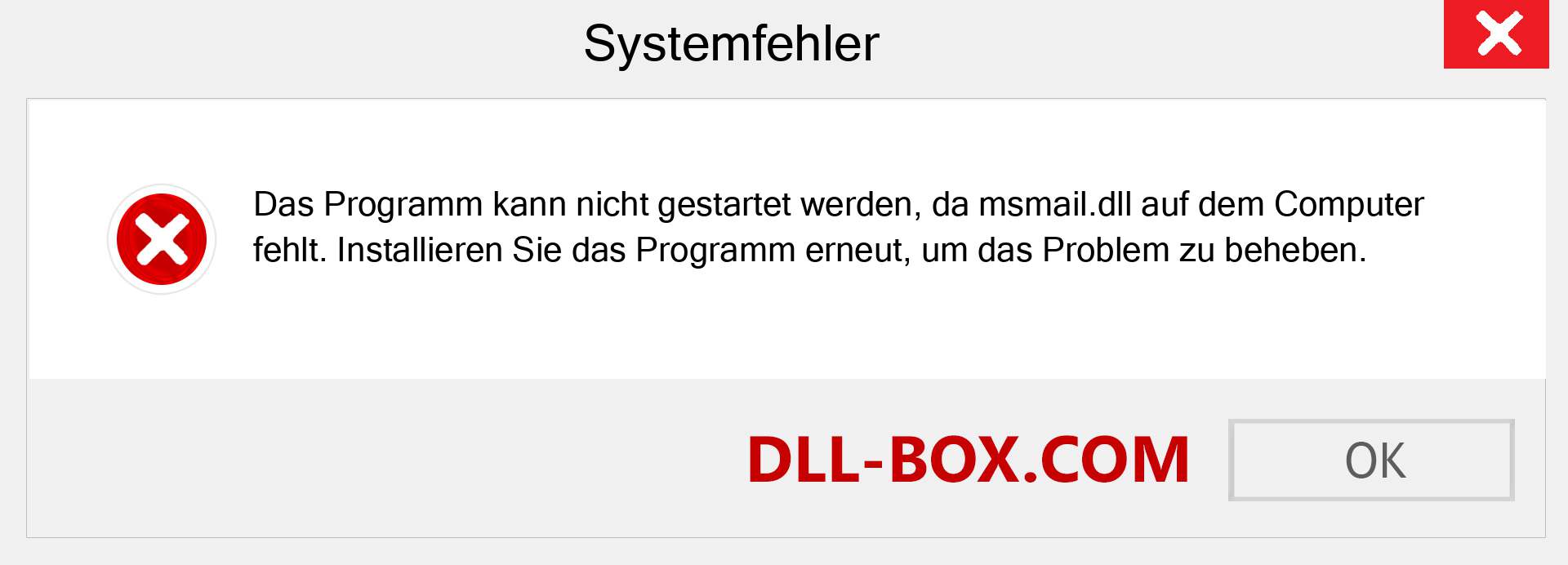 msmail.dll-Datei fehlt?. Download für Windows 7, 8, 10 - Fix msmail dll Missing Error unter Windows, Fotos, Bildern