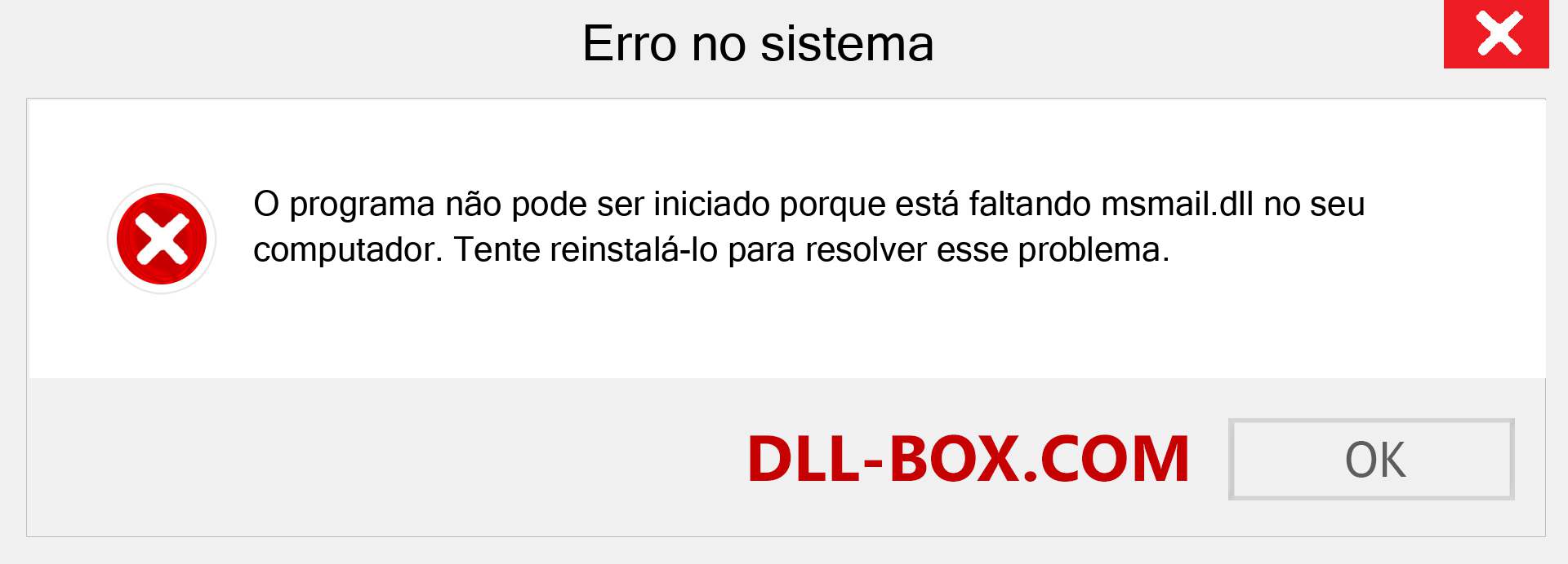 Arquivo msmail.dll ausente ?. Download para Windows 7, 8, 10 - Correção de erro ausente msmail dll no Windows, fotos, imagens